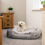 Crushed Velvet Dog Bed – Personalised Option – Bunty Bellagio
