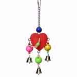 Wooden Heart Bird Entertainer