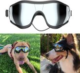 NVTED Dog Sunglasses | UV/Wind/Dust/Fog Protection | Adjustable Strap | Medium/Large Dog