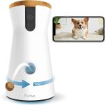 Furbo 360∞ Dog Camera: 2023 Rotating Pet Cam, Treat Tossing, Night Vision, HD Pan, 2-Way Audio, Barking Alerts