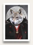 Dracula Halloween Custom Pet Portrait