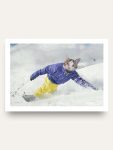 The Snowboarder – Custom Pet Portrait