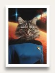 The Space Voyager (Female) – Custom Pet Portrait