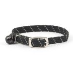Ancol Reflective Softweave Cat Collar Black