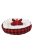 Dream Paws Bed 56x56cm & Blanket 76x52cm & Bone Toy Bundle Set – Red
