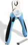 Pet Nail Clippers & Trimmers – Safety Guard, Free File, Sharp Blade