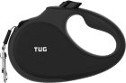 TUG 360∞ Retractable Dog Lead | Up to 50 kg | 5m Nylon Tape | Brake, Pause, Lock | Large, Black/Grey