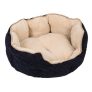 Cozy Kingdom Snuggle Bed – Black / Beige